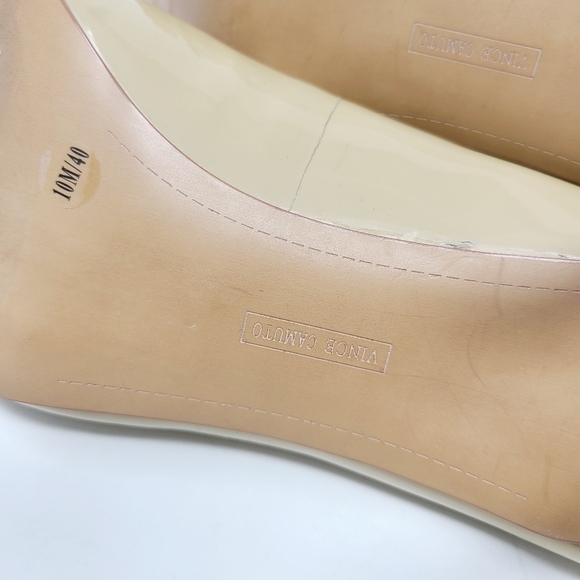 Vince Camuto | Women's Caprita Neutral Patent Leather Heels (Size 10M) - Picture 6 of 10